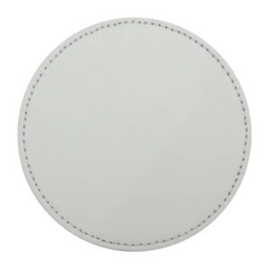 Sublimation PU Coaster Round White