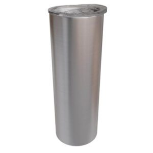 Double wall 20oz stainless steel silver skinny tumbler
