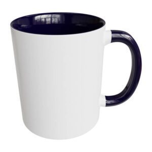 Blue white sublimation mugs