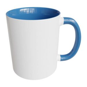 Light blue sublimation mugs