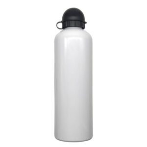 Aluminium White Water bottle 1000ml