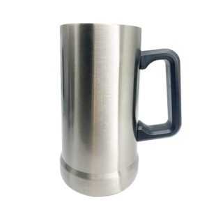 German Beer Mug 23oz Silver