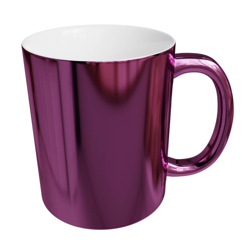 Pink plated sublimation mug