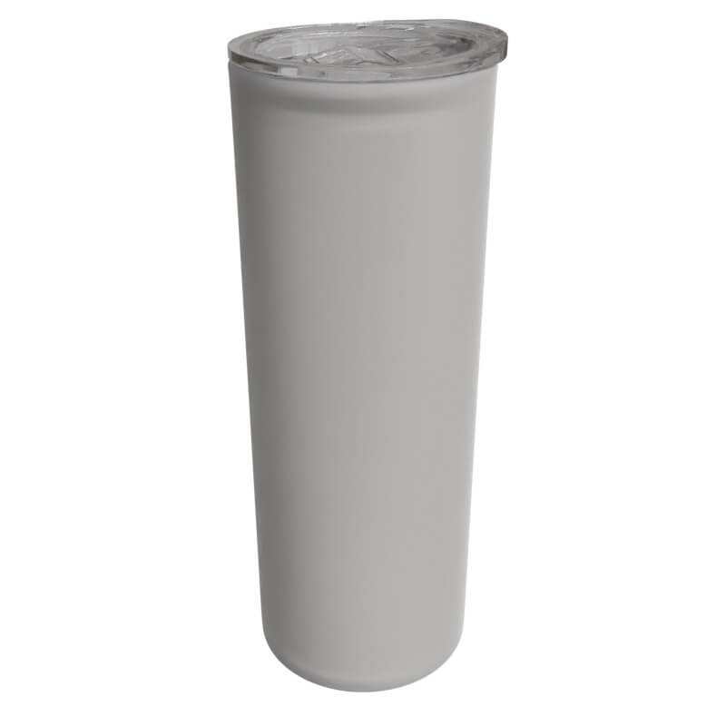 25oz Glass frosted skinny tumbler