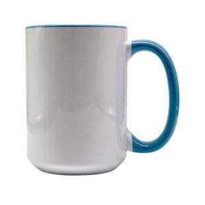 15oz Light Blue Sublimation Mug