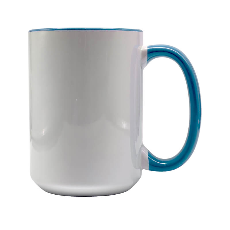 15oz Light Blue Sublimation Mug