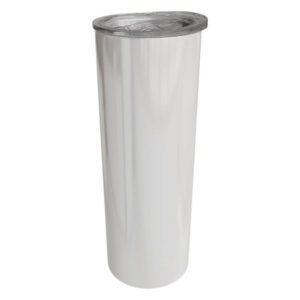 Double wall 20oz stainless steel white skinny tumbler