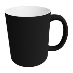 Matte black color changing magic mugs