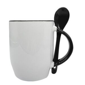 Mug with spoon black