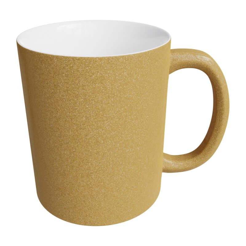 Gold glitter mug