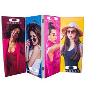 4 Panel Partition Fabric Frame Display - Digital (CMYK) - 700 x 1800 (per Each) - AS SUPPLIED
