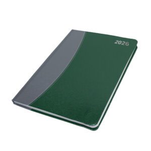 A4 Scripta Crescent Two-Tone Diary (Padded Cover) – Black – A4 – AS SUPPLIED