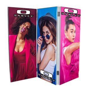 3 Panel Partition Fabric Frame Display - Digital (CMYK) - 700 x 1800 (per Each) - AS SUPPLIED